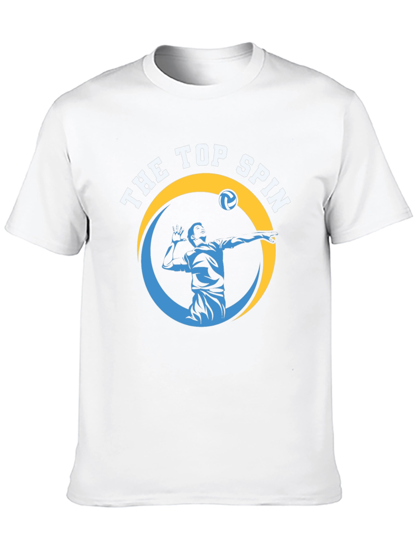 The Top Spin Volleyball Graphic Tee - Black