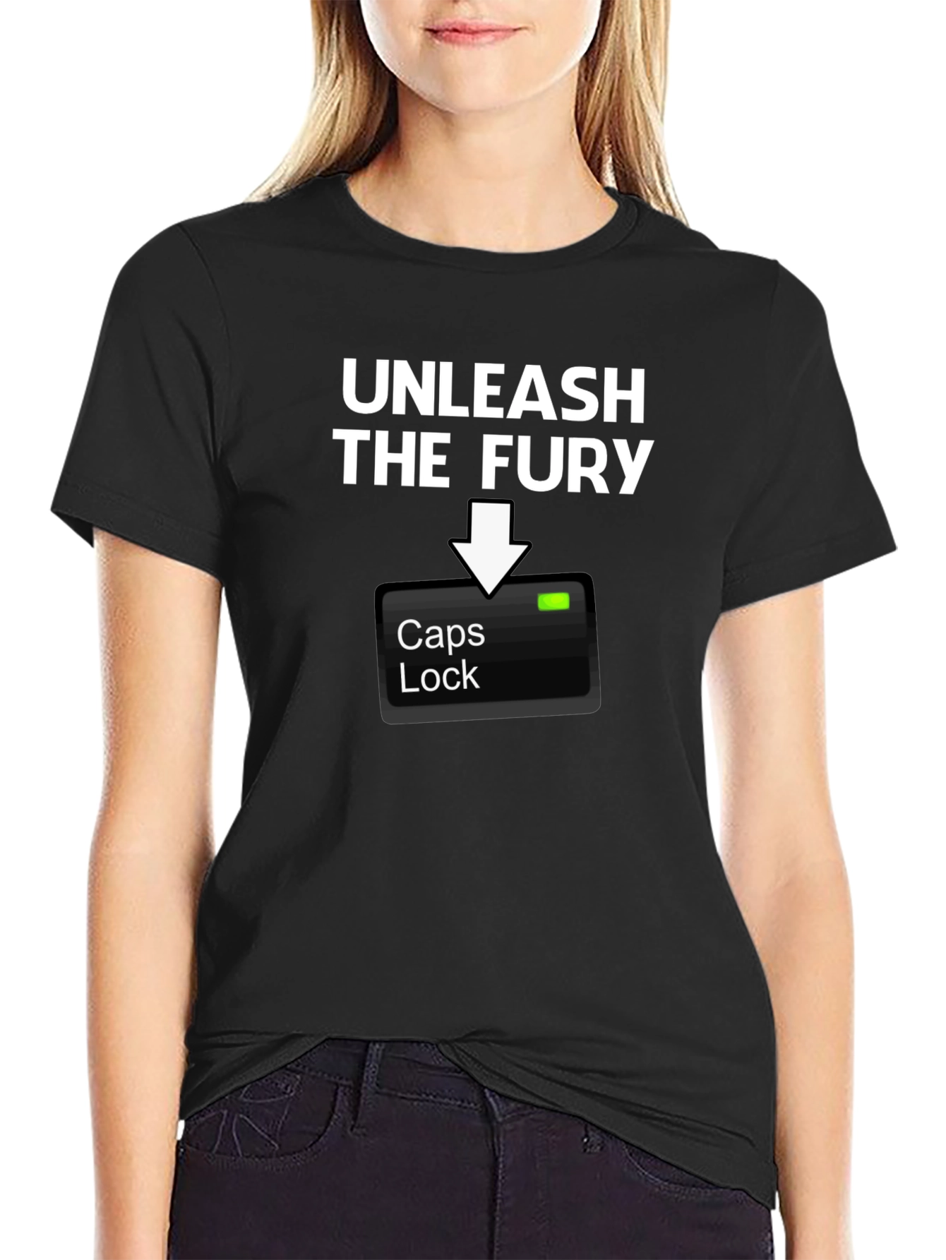 Unleash The Fury Caps Lock T-Shirt