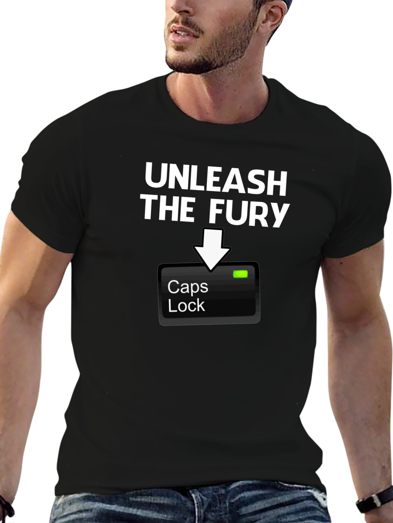 Unleash The Fury Caps Lock T-Shirt