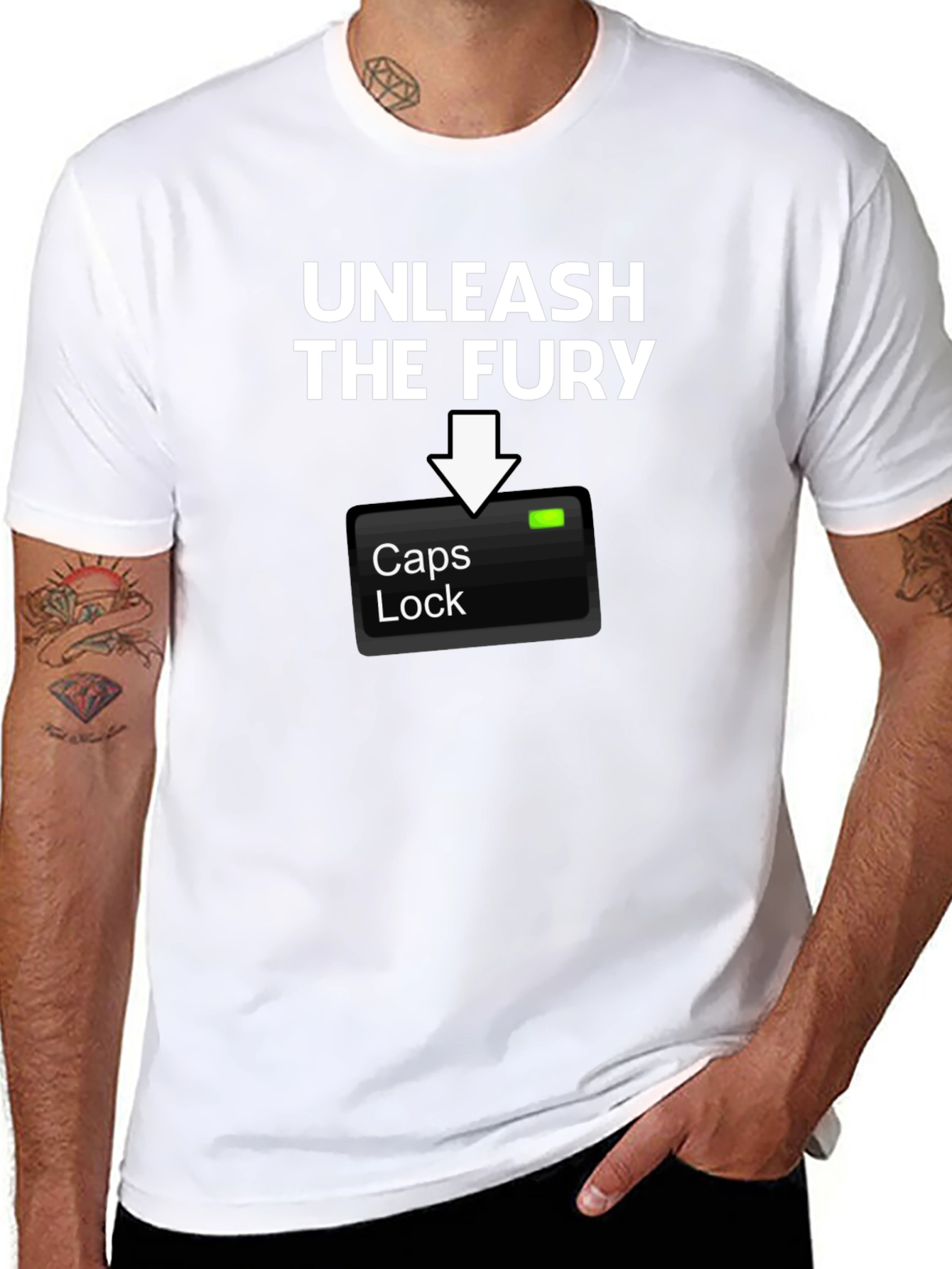 Unleash The Fury Caps Lock T-Shirt