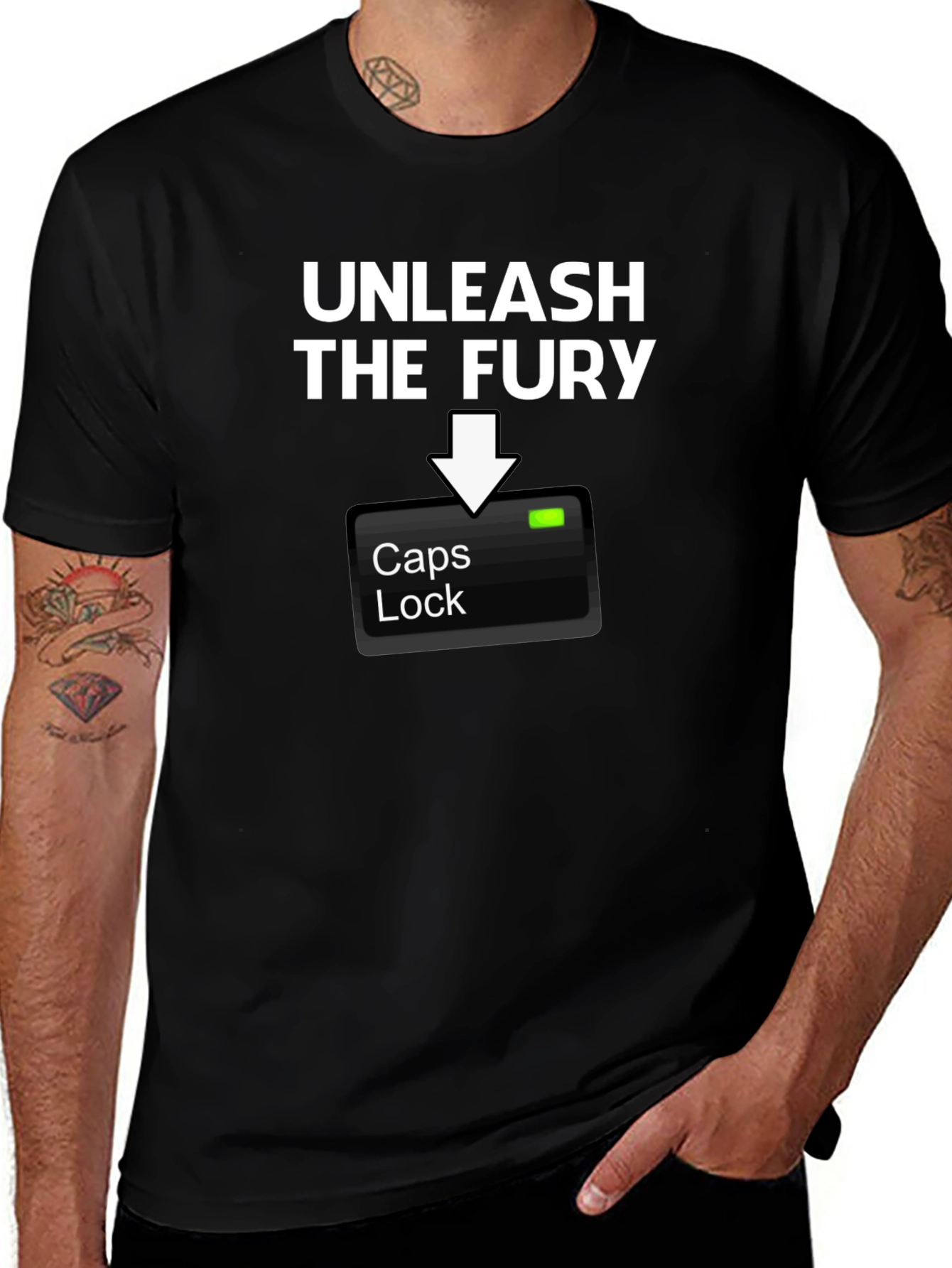 Unleash The Fury Caps Lock T-Shirt