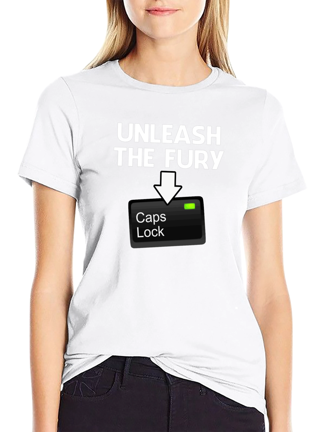 Unleash The Fury Caps Lock T-Shirt