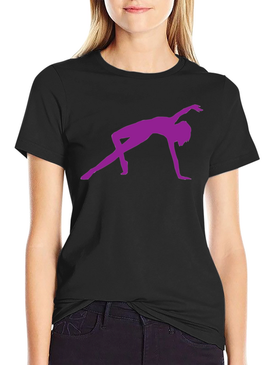 Yoga Pose Graphic Tee - Black Unisex T-Shirt