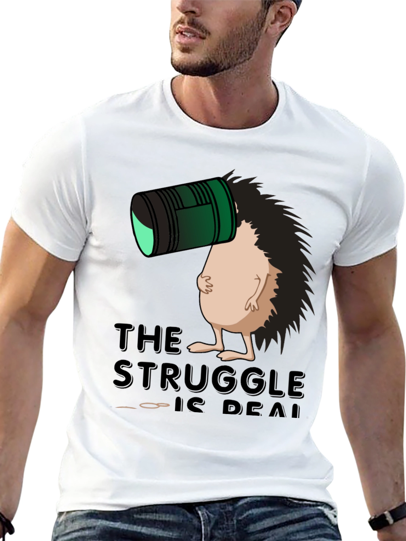 The Struggle Is Real Hedgehog T-Shirt