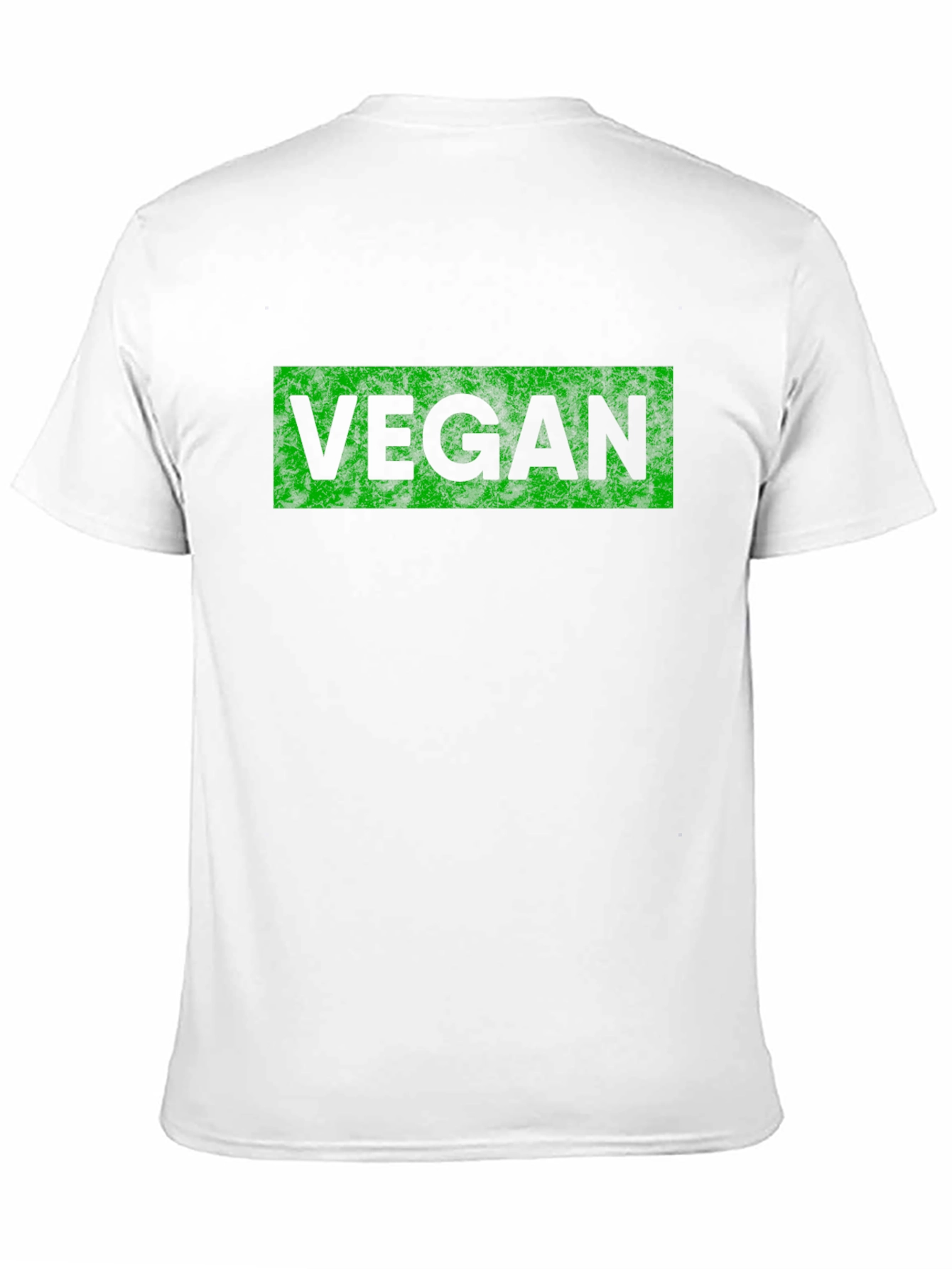Vegan T-Shirt - Black with Green Lettering