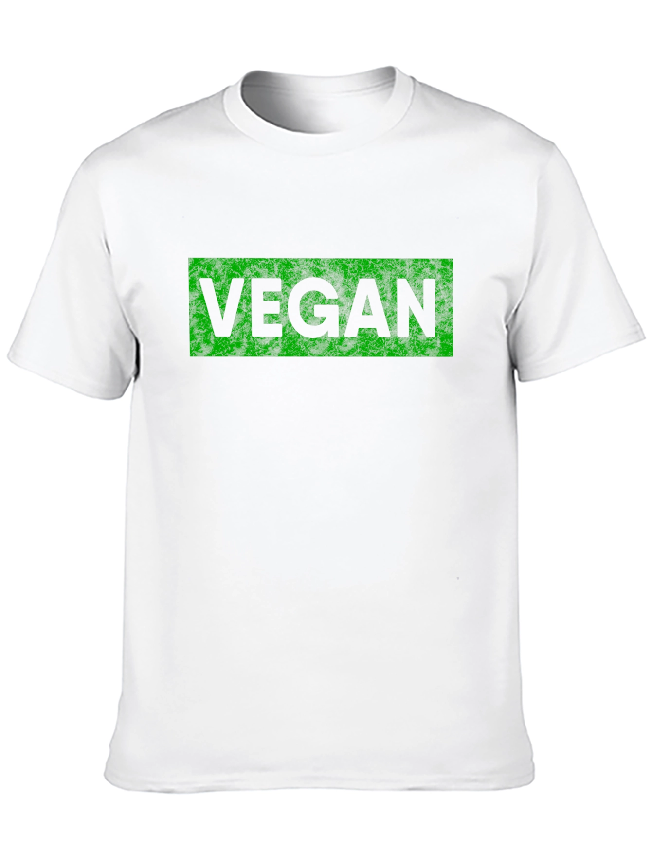 Vegan T-Shirt - Black with Green Lettering