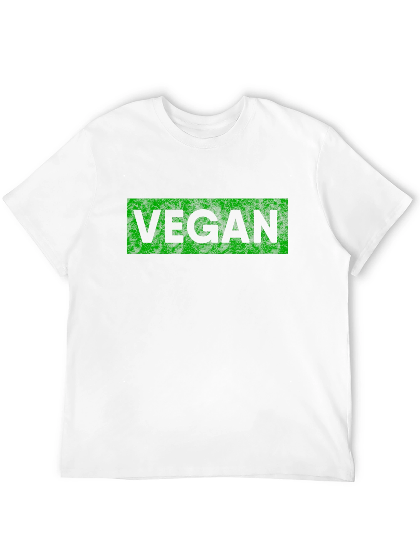 Vegan T-Shirt - Black with Green Lettering