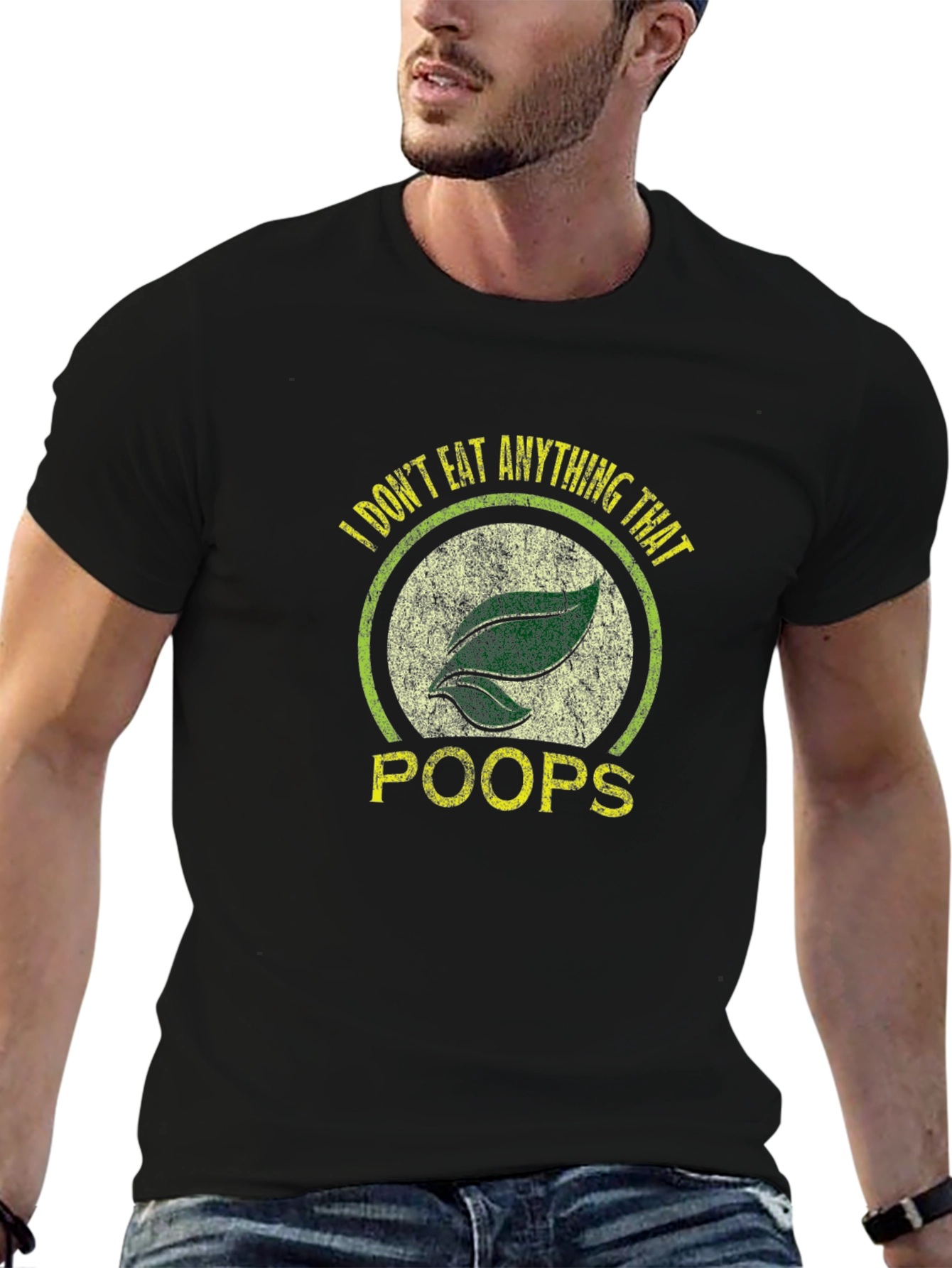 Vegan T-Shirt - I Dont Eat Anything That Poops