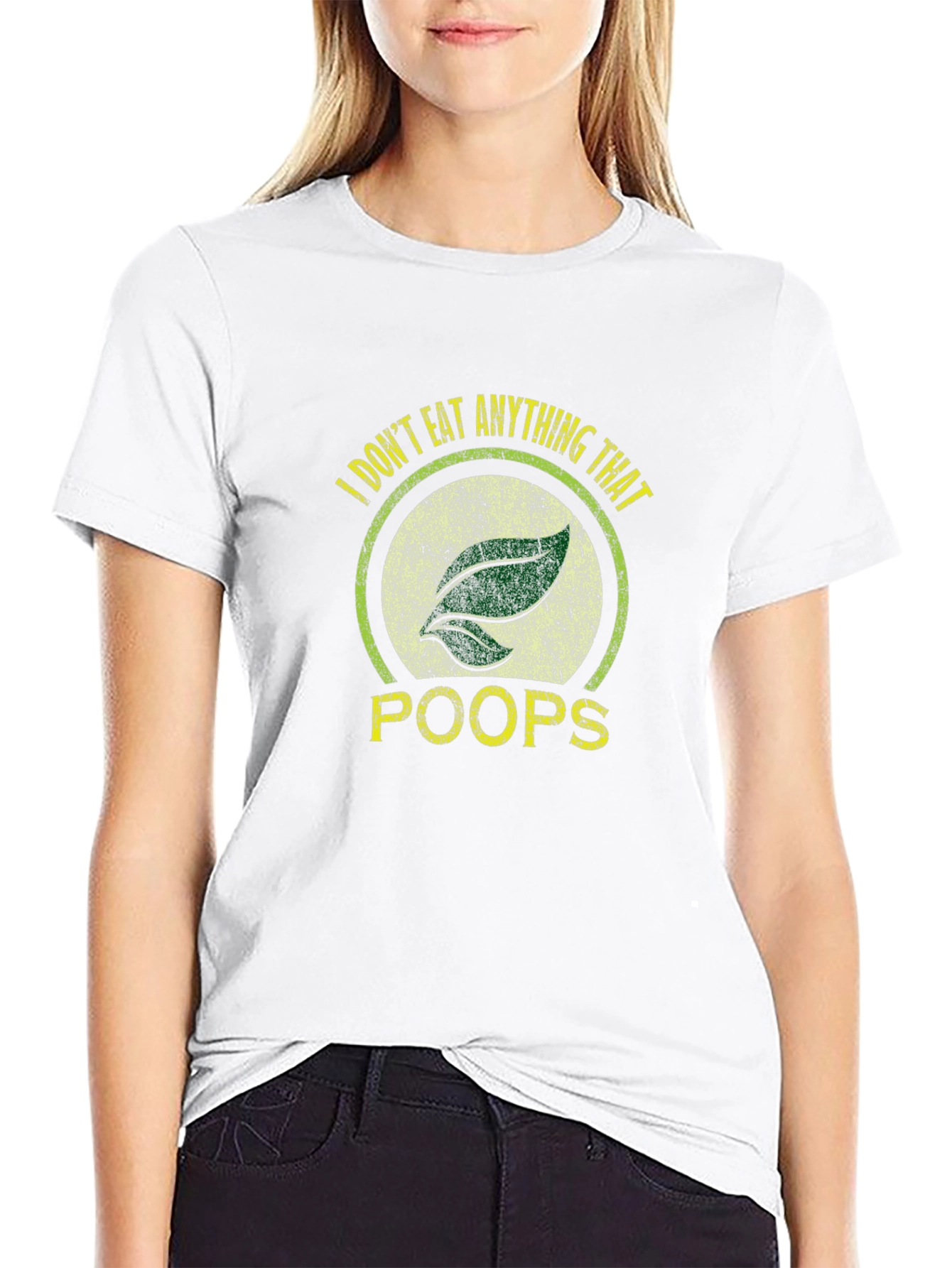 Vegan T-Shirt - I Dont Eat Anything That Poops