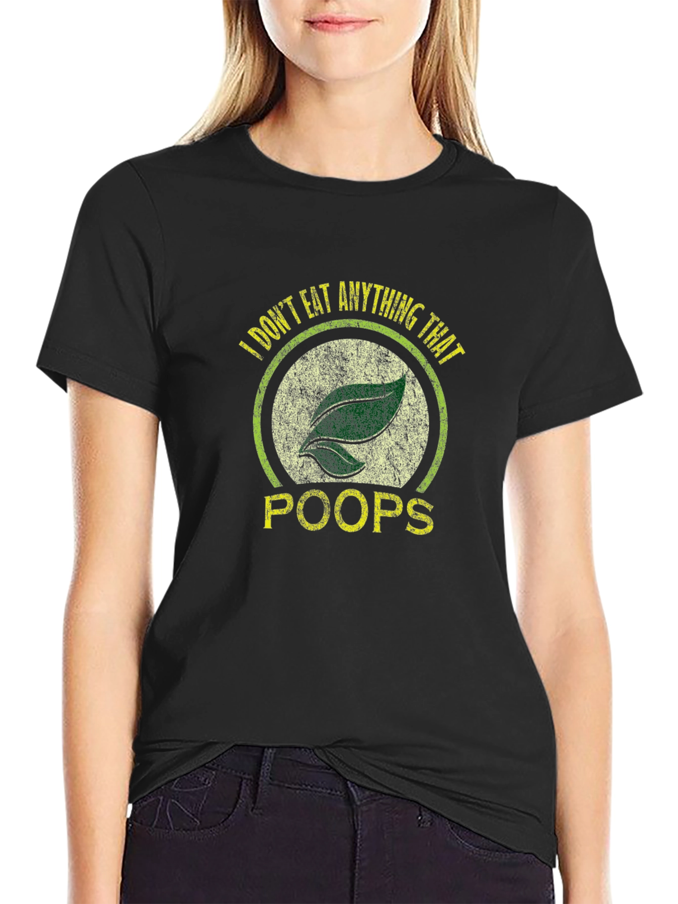 Vegan T-Shirt - I Dont Eat Anything That Poops