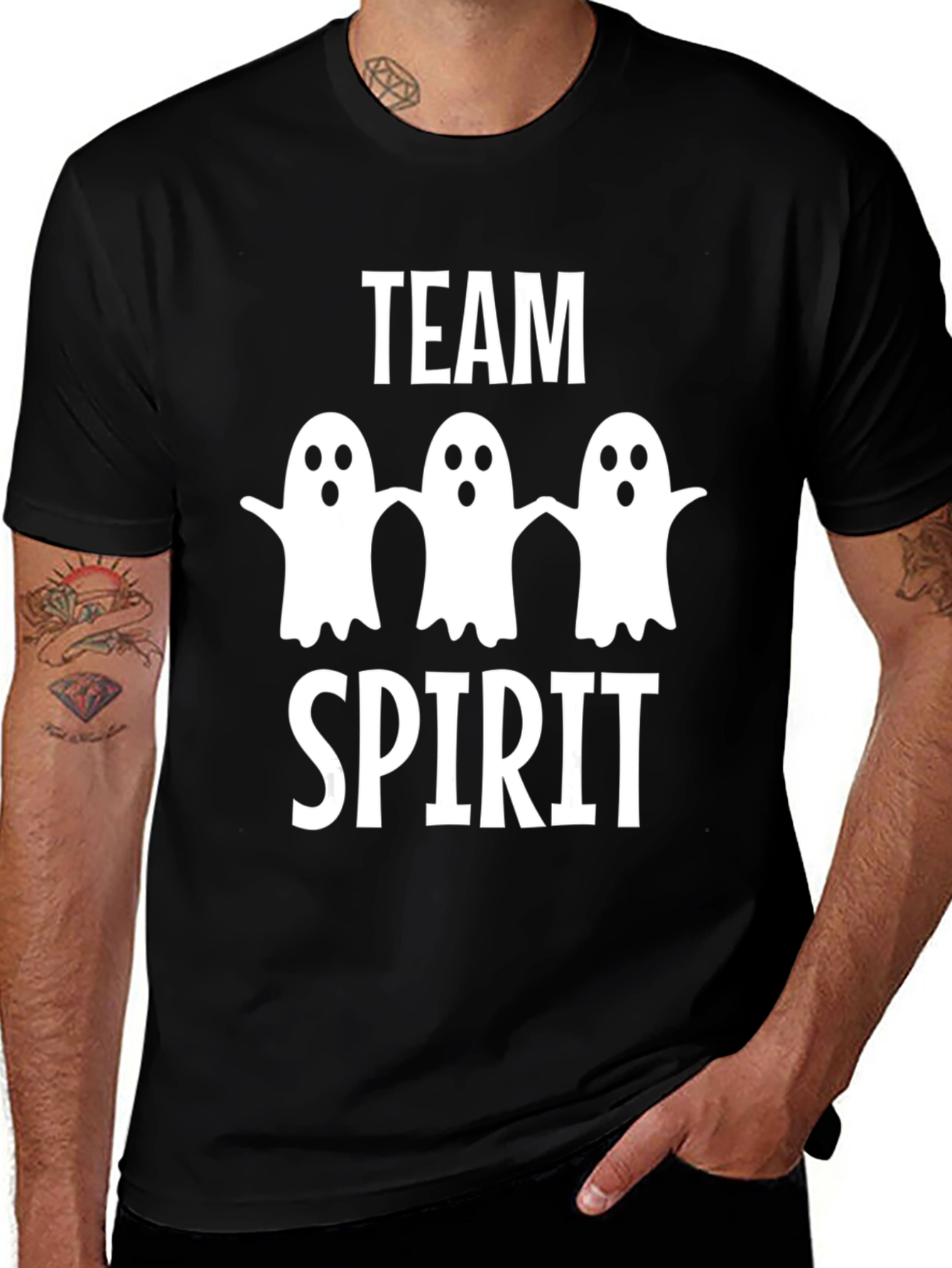 Team Spirit Halloween Ghost T-Shirt