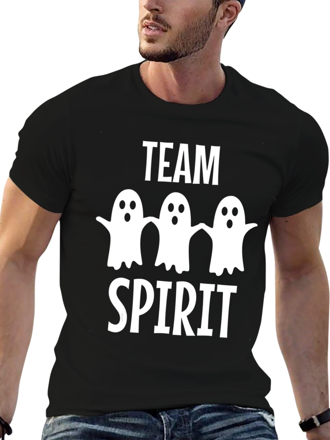 Team Spirit Halloween Ghost T-Shirt
