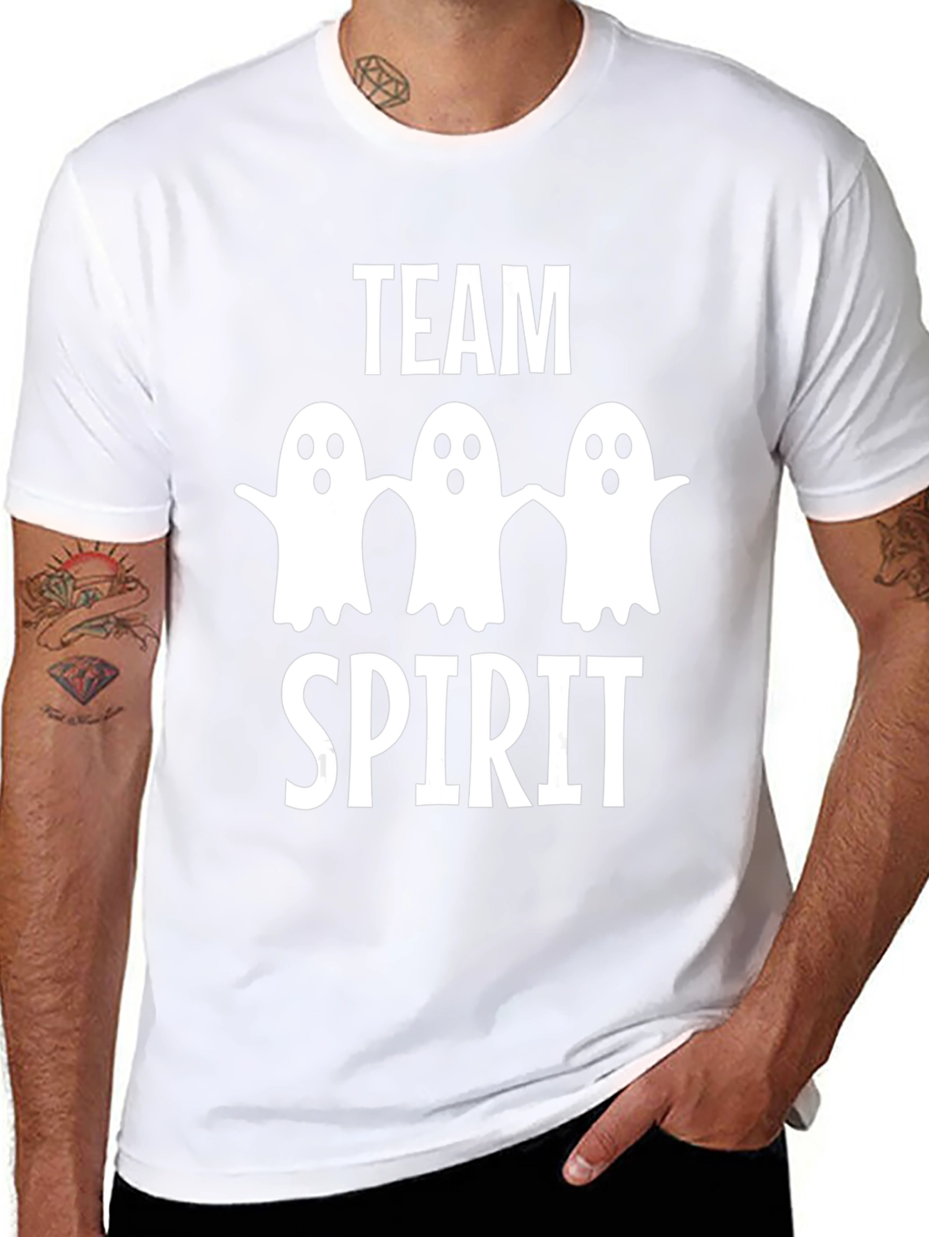 Team Spirit Halloween Ghost T-Shirt