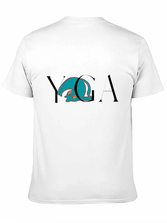Yoga Cat Black T-Shirt - Flexible Feline Fun!
