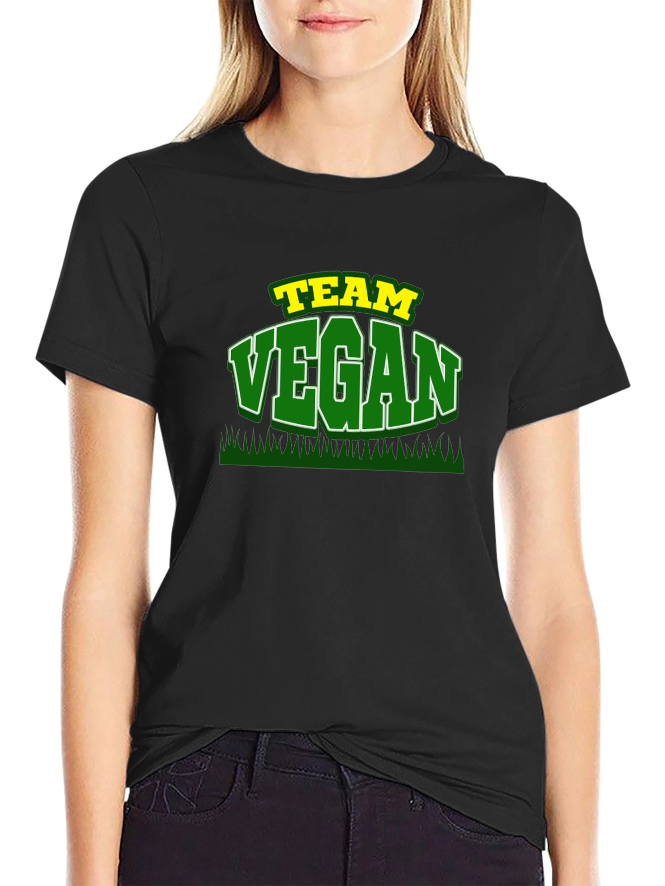 Team Vegan Graphic T-Shirt - Black