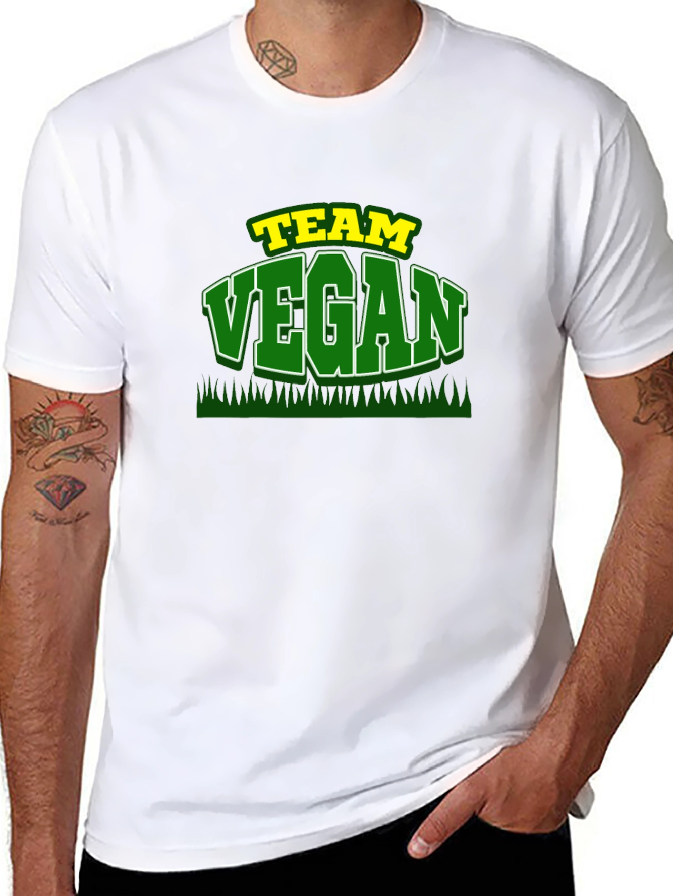 Team Vegan Graphic T-Shirt - Black