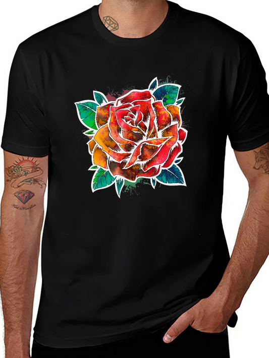 Watercolor Rose Graphic Tee