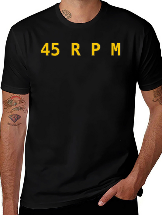 45 RPM Record Black Graphic Tee